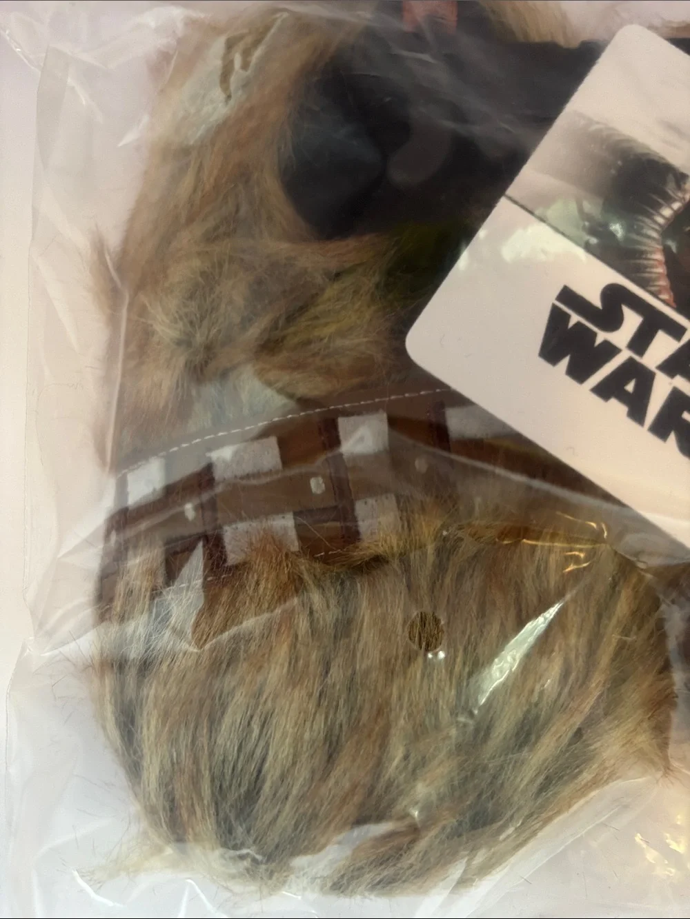 Star Wars Chewbacca Fuzzy Slippers - Brown and Tan Wookie Feet New size S 5-6
